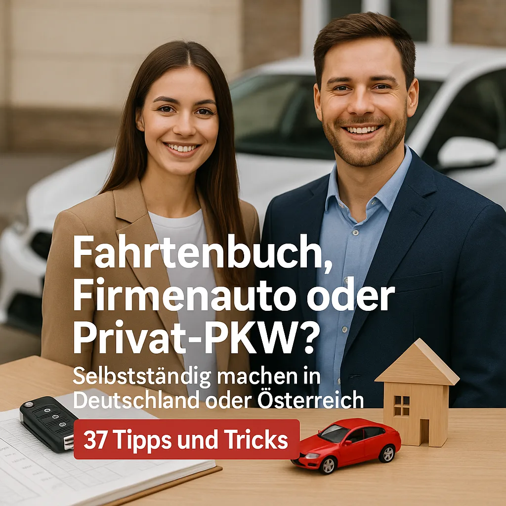 Fahrtenbuch, Firmenauto oder Privat PKW? Selbstständig machen in Deutschland oder Österreich inkl. 37 Tipps und Tricks Fahrtenbuch, Firmenauto oder Privat PKW? Selbstständig machen in Deutschland oder Österreich inkl. 37 Tipps und Tricks