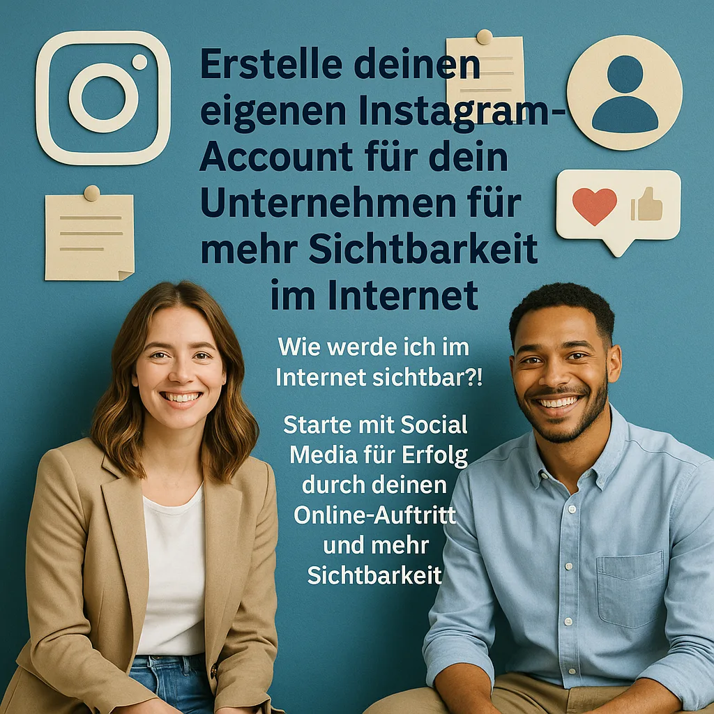 Erstelle deinen eigenen Instagram Account für dein Unternehmen für mehr Sichtbarkeit im Internet. Wie werde ich im Internet sichtbar?!: Starte mit Social Media für Erfolg durch deinen Online Auftritt und mehr Sichtbarkeit
