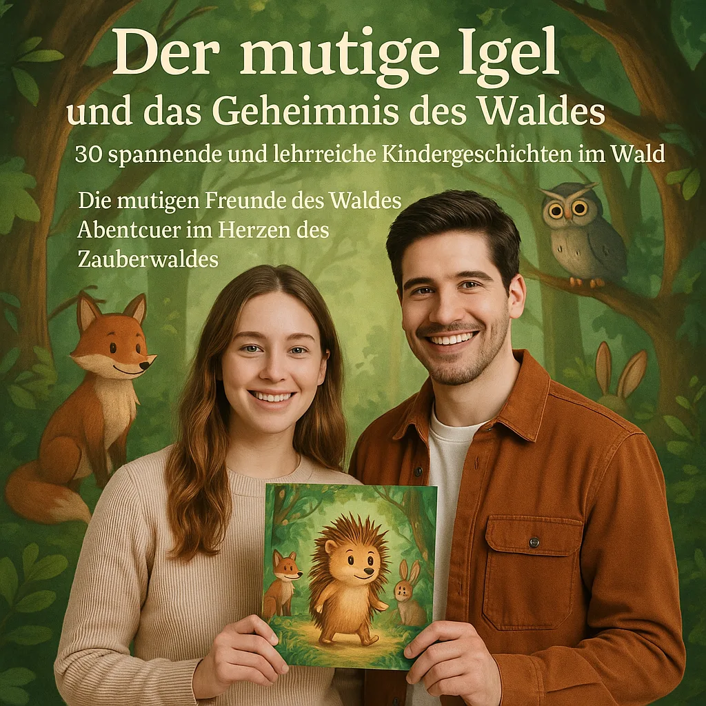 Der mutige Igel und das Geheimnis des Waldes. 30 Spannende und lehrreiche Kindergeschichten im Wald. Die mutigen Freunde des Waldes. Abenteuer im Herzen des Zauberwaldes. Tierische Helden und ihre magischen Reisen.