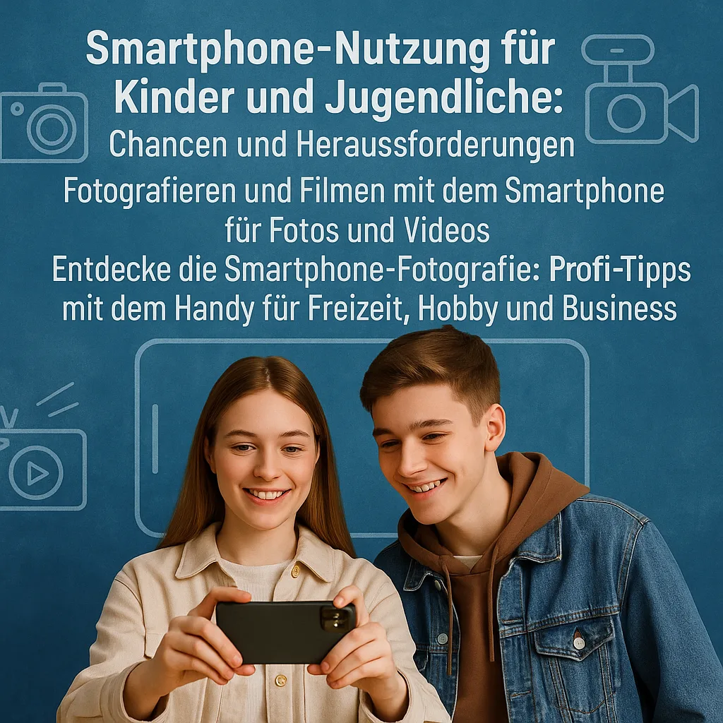 Smartphone Nutzung für Kinder und Jugendliche inkl. 37 Fototipps und Bildideen. Chancen und Herausforderungen Smartphone Nutzung für Kinder und Jugendliche inkl. 37 Fototipps und Bildideen. Chancen und Herausforderungen. Fotografieren und Filmen mit dem Smartphone für Fotos und Videos. Entdecke die Smartphone-Fotografie: Profi-Tipps mit dem Handy für Freizeit, Hobby und Business Mobile Videography Photography