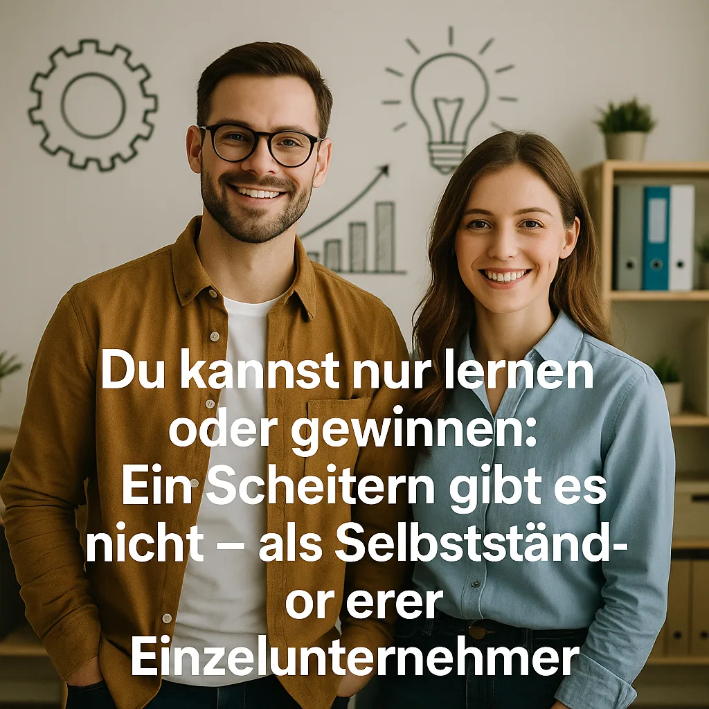 Du kannst nur lernen oder gewinnen: Ein Scheitern gibt es nicht – als Selbstständiger oder Einzelunternehmer inkl. 17 praxisnahe Tipps und Tricks Du kannst nur lernen oder gewinnen: Ein Scheitern gibt es nicht – als Selbstständiger oder Einzelunternehmer