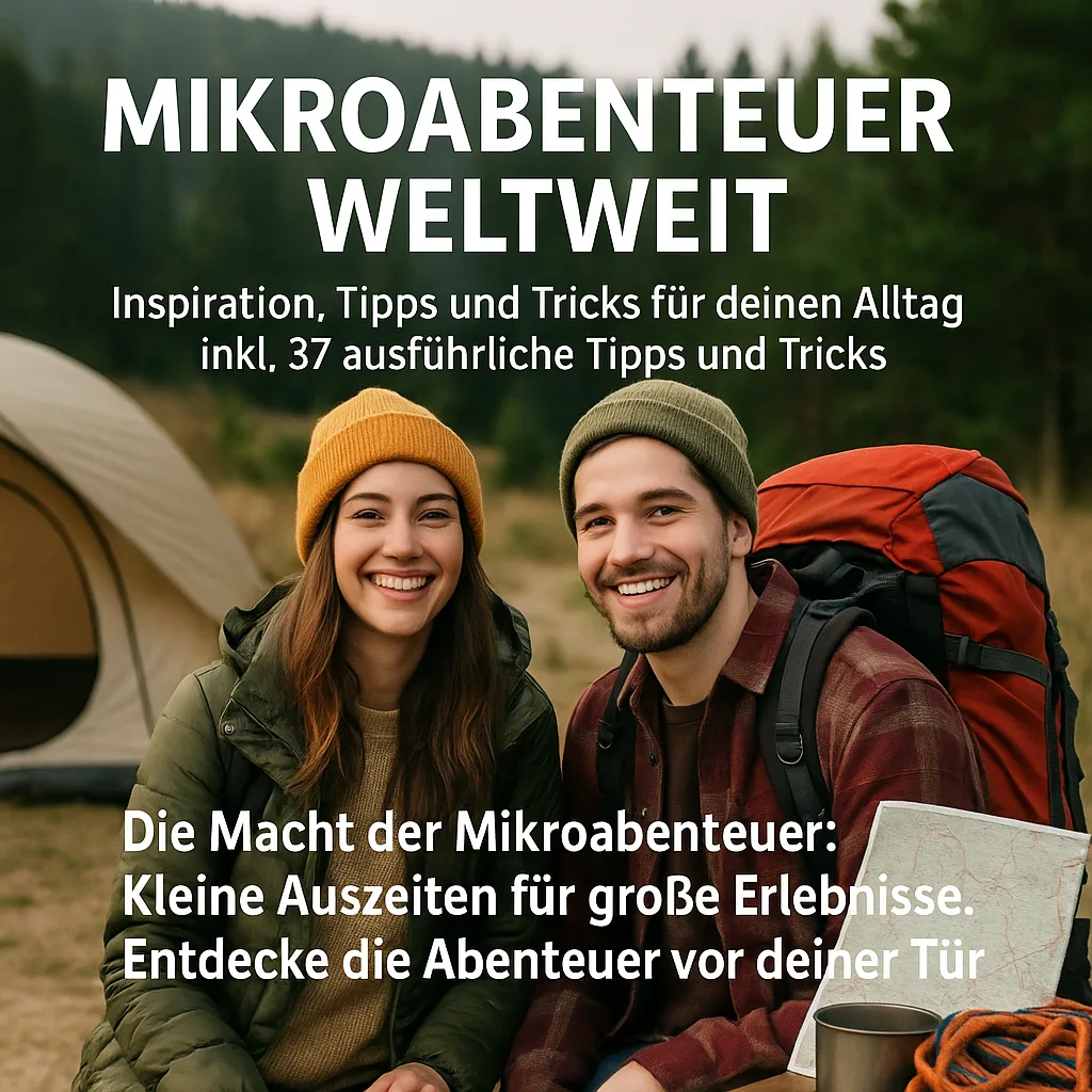 Mikroabenteuer weltweit: Inspiration, Tipps und Tricks für deinen Alltag inkl. 37 ausführliche Tipps und Tricks. Die Macht der Mikroabenteuer: Kleine Auszeiten für große Erlebnisse: Entdecke die Abenteuer vor deiner Tür!