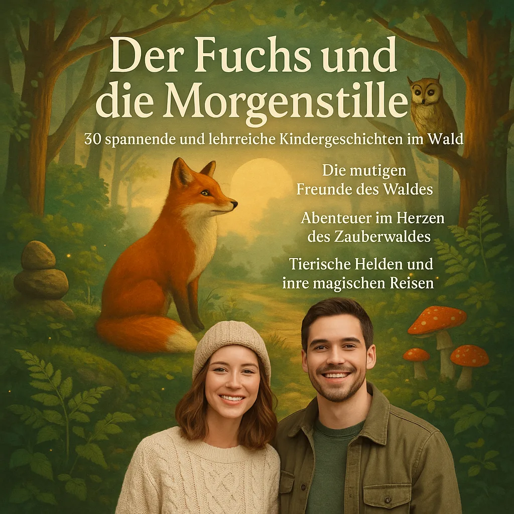 Der Fuchs und die Morgenstille. 30 Spannende und lehrreiche Kindergeschichten im Wald. Die mutigen Freunde des Waldes. Abenteuer im Herzen des Zauberwaldes. Tierische Helden und ihre magischen Reisen.