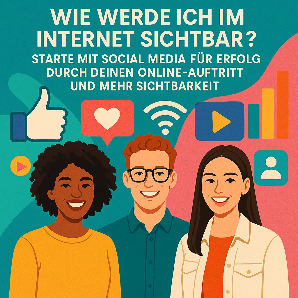 Wie werde ich im Internet sichtbar? Starte mit Social Media für Erfolg durch deinen Online-Auftritt und mehr Sichtbarkeit Wie werde ich im Internet sichtbar? Starte mit Social Media für Erfolg durch deinen Online-Auftritt und mehr Sichtbarkeit