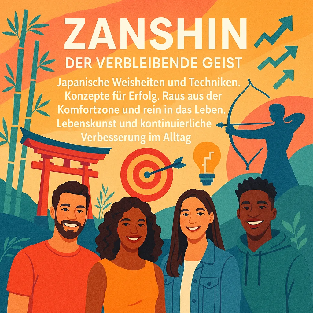 Zanshin: der verbleibende Geist inkl. 37 Tipps und Tricks. Japanische Weisheiten und Techniken. Konzepte für Erfolg. Raus aus der Komfortzone und rein in das Leben. Lebenskunst und kontinuierliche Verbesserung im Alltag.