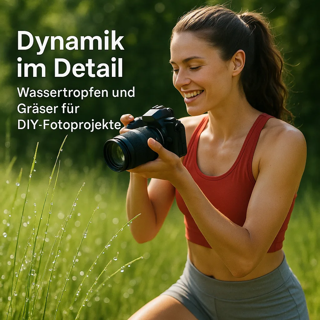 Dynamik im Detail: Wassertropfen und Gräser für DIY-Fotoprojekte inkl. 5 wichtige technische Aspekte Dynamik im Detail: Wassertropfen und Gräser für DIY-Fotoprojekte