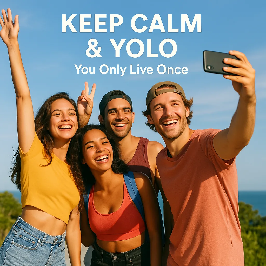 KEEP CALM & YOLO You Only Live Once. Wie du das Leben in vollen Zügen genießt und deine Träume verwirklichst. #GedankenZumLeben