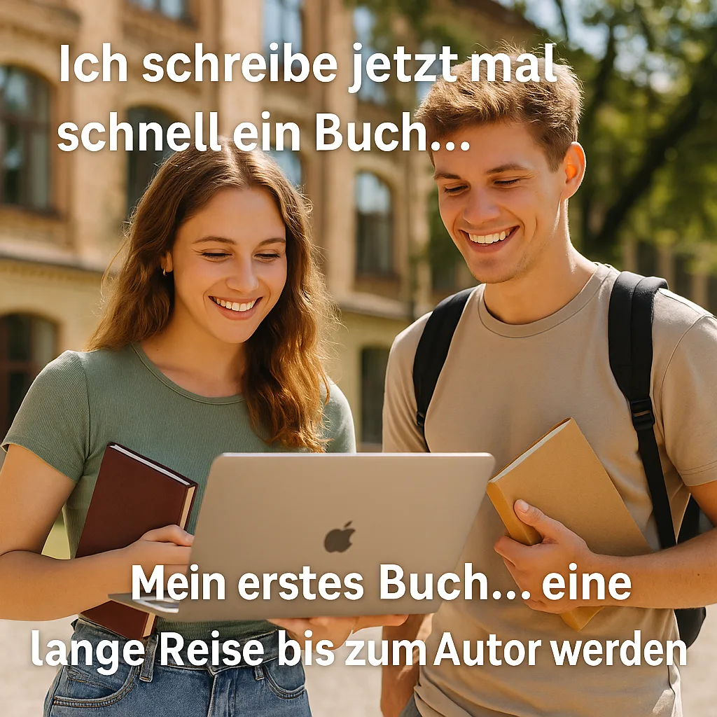Ich schreibe jetzt mal schnell ein Buch... Mein erstes Buch... eine lange Reise bis zum Autor werden
