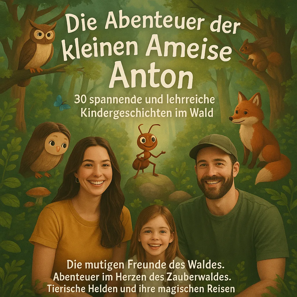 Die Abenteuer der kleinen Ameise Anton. 30 Spannende und lehrreiche Kindergeschichten im Wald. Die mutigen Freunde des Waldes. Abenteuer im Herzen des Zauberwaldes. Tierische Helden und ihre magischen Reisen. Die Abenteuer der kleinen Ameise Anton. 30 Spannende und lehrreiche Kindergeschichten im Wald. Die mutigen Freunde des Waldes. Abenteuer im Herzen des Zauberwaldes. Tierische Helden und ihre magischen Reisen.