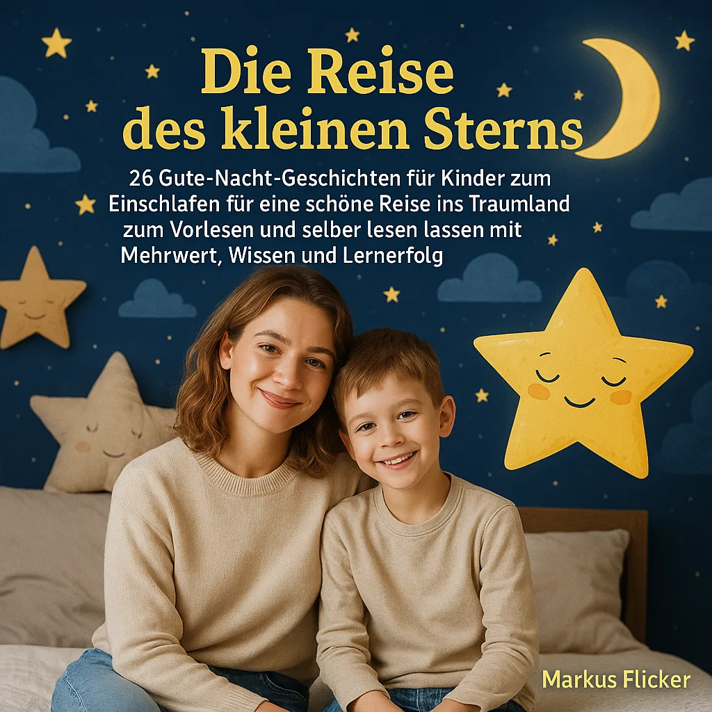 Die Reise des kleinen Sterns. 26 Gute Nacht Geschichten für Kinder zum Einschlafen für eine schöne Reise ins Traumland zum Vorlesen und selber lesen lassen mit Mehrwert, Wissen und Lernerfolg Kinderbuch