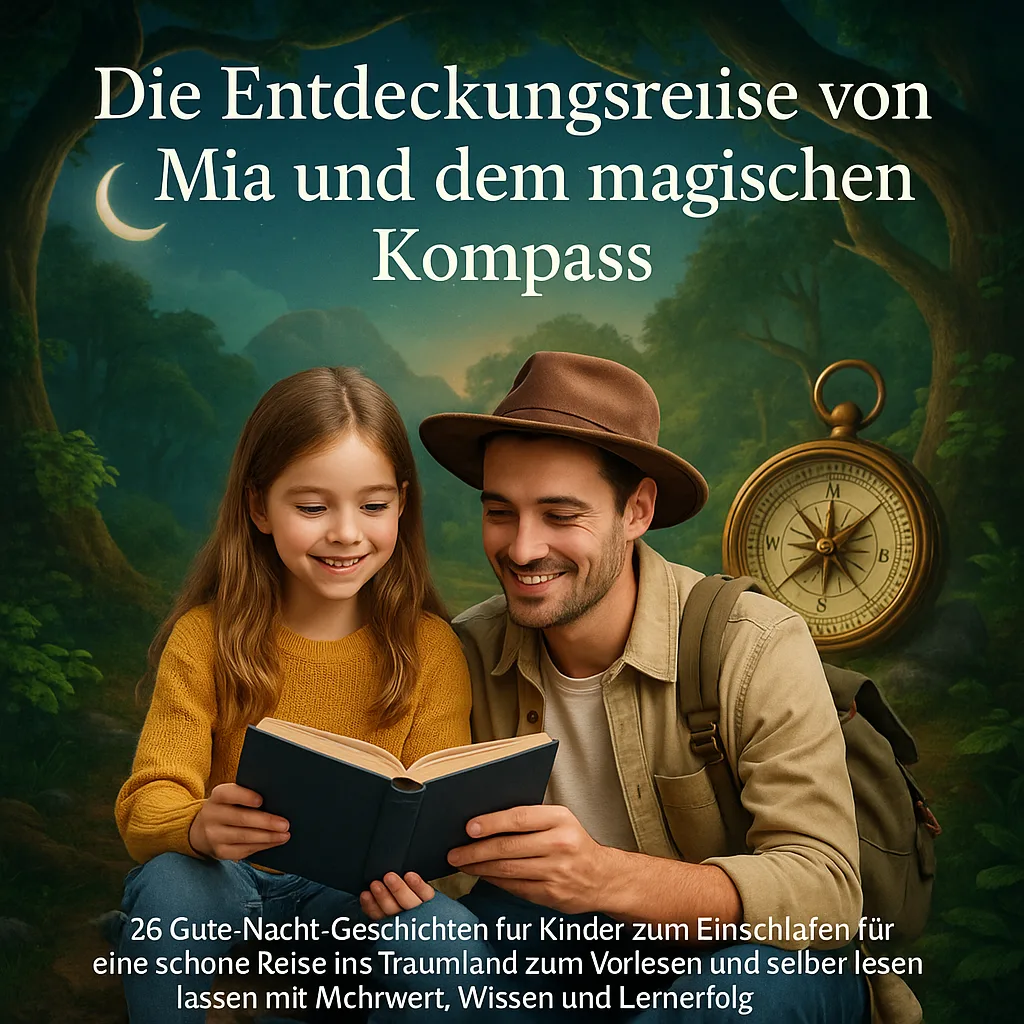 Die Entdeckungsreise von Mia und dem magischen Kompass. 26 Gute Nacht Geschichten für Kinder zum Einschlafen für eine schöne Reise ins Traumland zum Vorlesen und selber lesen lassen mit Mehrwert, Wissen und Lernerfolg Kinderbuch