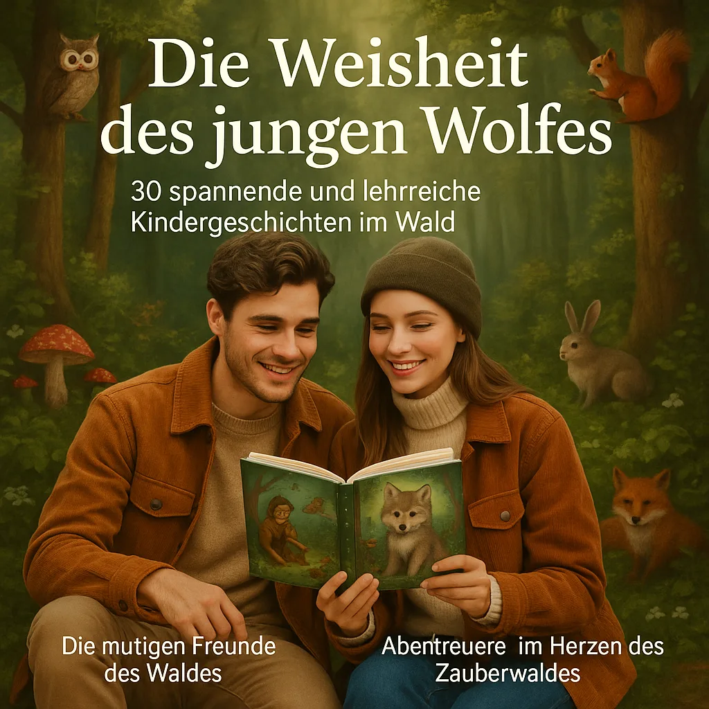 Die Weisheit des jungen Wolfes. 30 Spannende und lehrreiche Kindergeschichten im Wald. Die mutigen Freunde des Waldes. Abenteuer im Herzen des Zauberwaldes. Tierische Helden und ihre magischen Reisen. 37 Tipps und Tricks für Kinder und Eltern