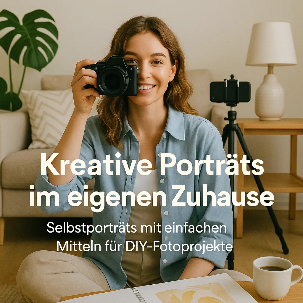 Kreative Porträts im eigenen Zuhause. Selbstporträts mit einfachen Mitteln für DIY-Fotoprojekte