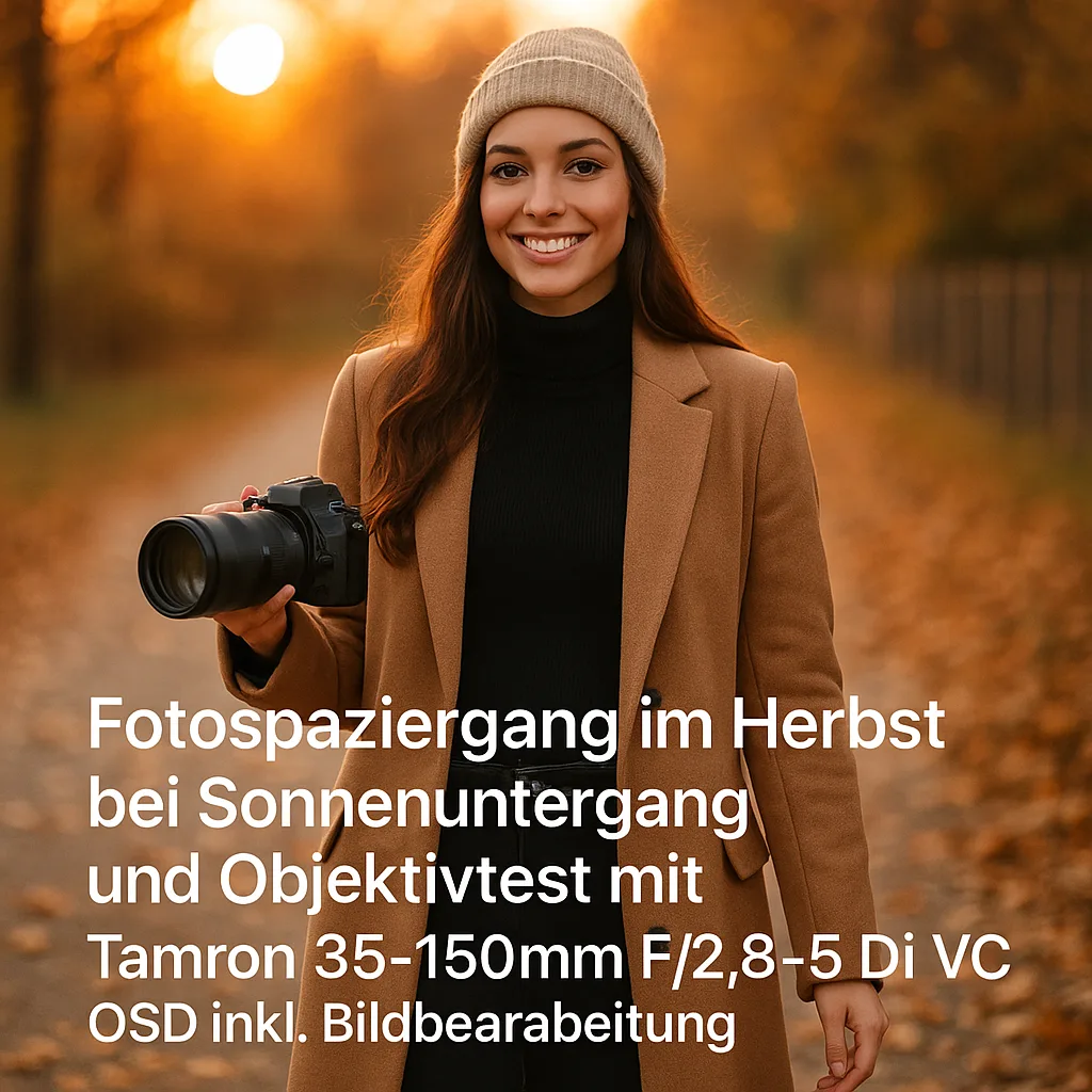 Fotospaziergang im Herbst bei Sonnenuntergang und Objektivtest mit Tamron 35-150mm F 2.8-5 Di VC OSD inkl. Bildbearbeitung RAW Dateien