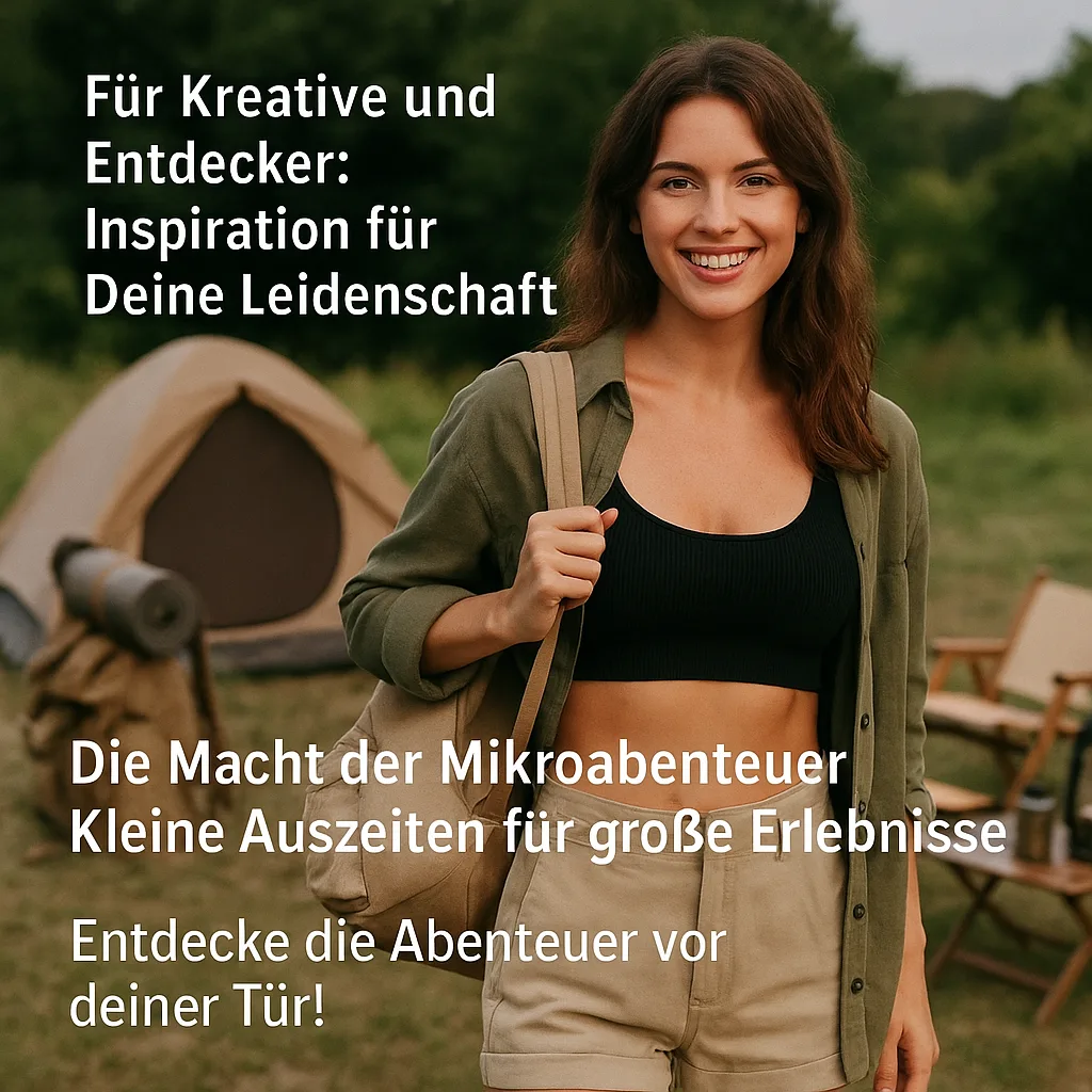 Für Kreative und Entdecker: Inspiration für Deine Leidenschaft. Die Macht der Mikroabenteuer: Kleine Auszeiten für große Erlebnisse: Entdecke die Abenteuer vor deiner Tür!