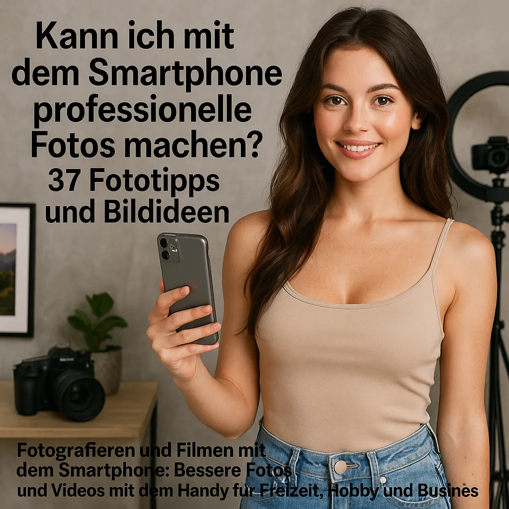 Kann ich mit dem Smartphone professionelle Fotos machen? 37 Fototipps und Bildideen. Fotografieren und Filmen mit dem Smartphone: Bessere Fotos und Videos mit dem Handy für Freizeit, Hobby und Business