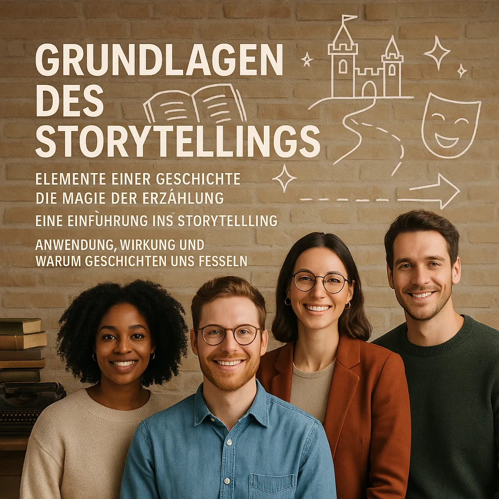 Grundlagen des Storytellings. Elemente einer Geschichte. Die Magie der Erzählung, eine Einführung ins Storytelling. Anwendung, Wirkung und warum Geschichten uns fesseln.