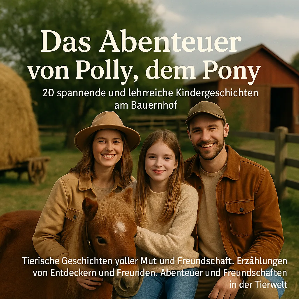 Das Abenteuer von Polly, dem Pony. 20 Spannende und lehrreiche Kindergeschichten am Bauernhof. Tierische Geschichten voller Mut und Freundschaft. Erzählungen von Entdeckern und Freunden. Abenteuer und Freundschaften in der Tierwelt