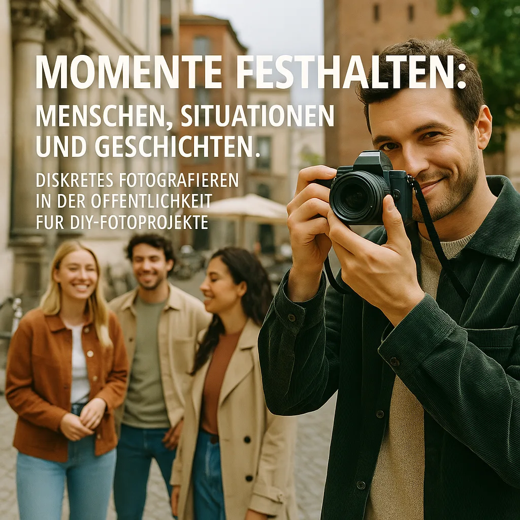 Momente festhalten: Menschen, Situationen und Geschichten. Diskretes Fotografieren in der Öffentlichkeit für DIY-Fotoprojekte