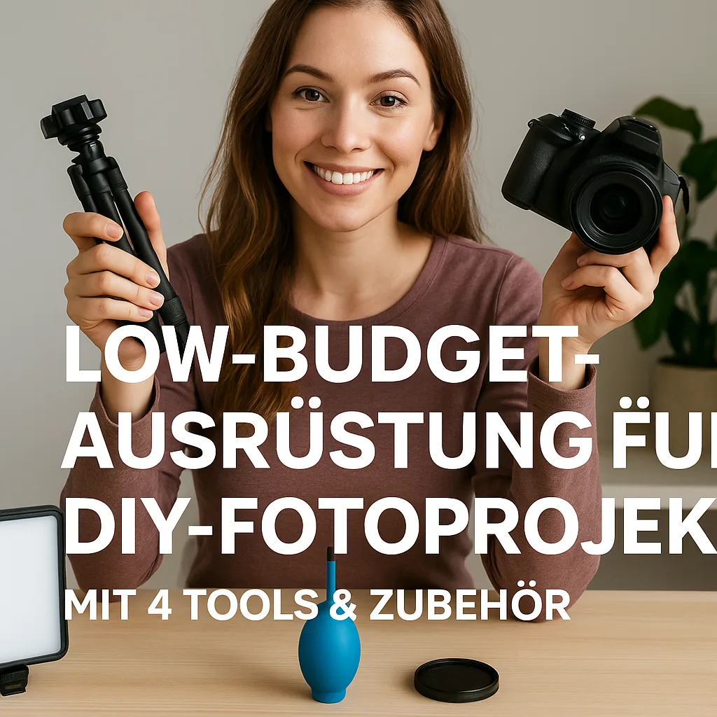 Low Budget Ausrüstung für DIY-Fotoprojekte mit 4 Tools & Zubehör Low Budget Ausrüstung für DIY-Fotoprojekte mit 4 Tools & Zubehör