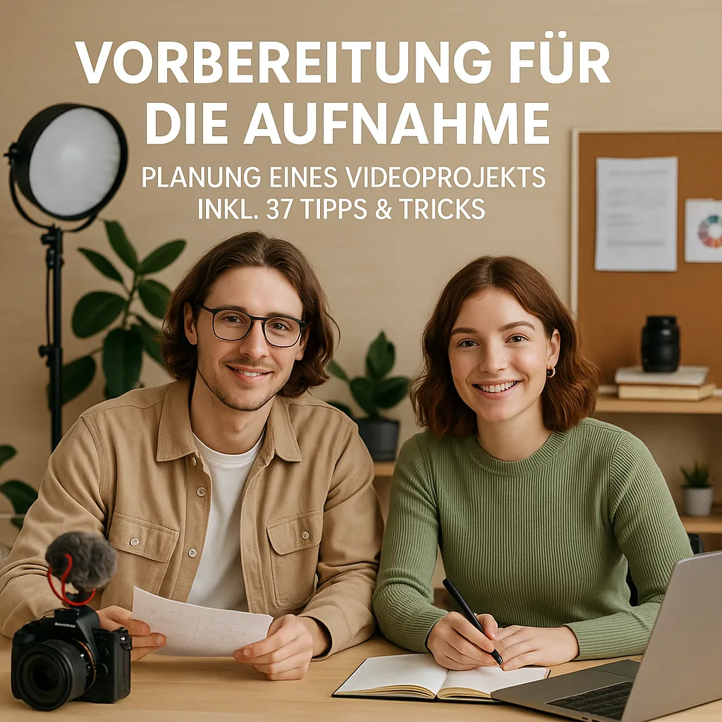 Vorbereitung für die Aufnahme. Planung eines Videoprojekts inkl. 37 Tipps & Tricks