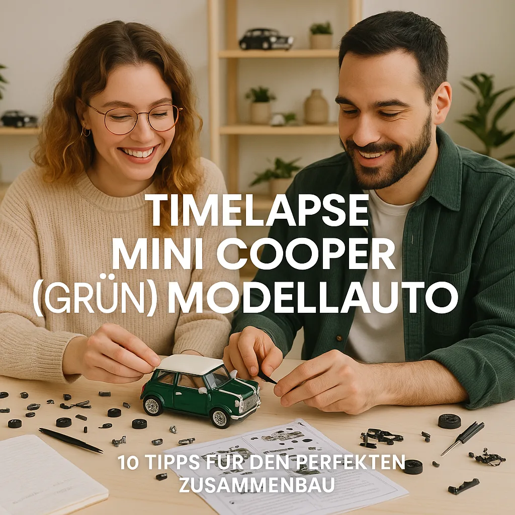 Timelapse Mini Cooper Modellauto Zusammenbau inkl. 10 Tipps