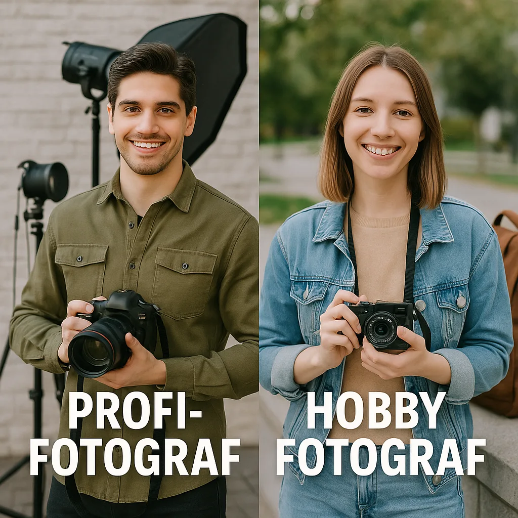 Unterschied zwischen einem Profifotografen und einem Hobbyfotografen Unterschied zwischen einem Profifotografen und einem Hobbyfotografen