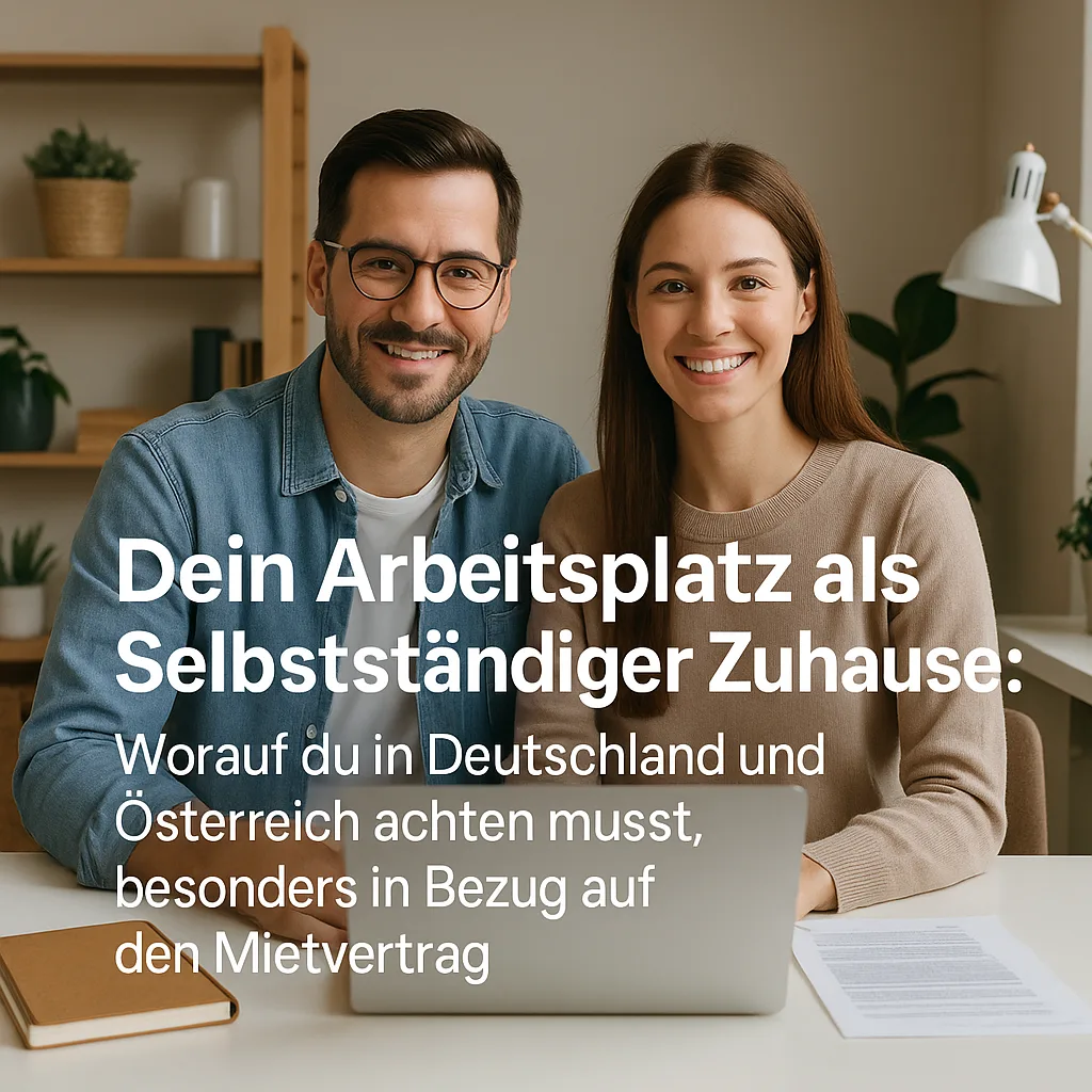 Dein Arbeitsplatz als Selbstständiger Zuhause: Worauf du in Deutschland und Österreich achten musst, besonders in Bezug auf den Mietvertrag