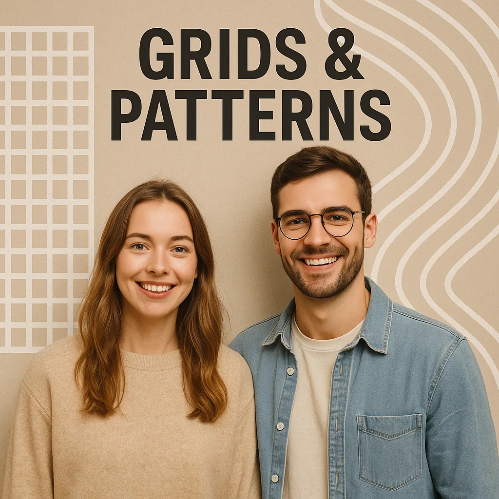 Gitter und Muster im Hintergrund einfügen für ein Portrait Foto. Bildbearbeitung mit Adobe Photoshop Gitter und Muster im Hintergrund einfügen für ein Portrait Foto. Bildbearbeitung mit Adobe Photoshop