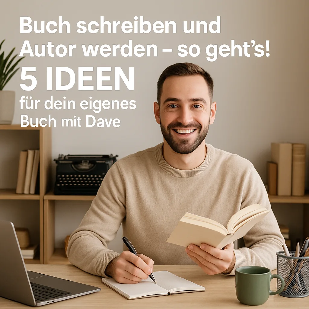 Buch schreiben und Autor werden so gehts! 5 IDEEN für dein eigenes Buch mit Dave