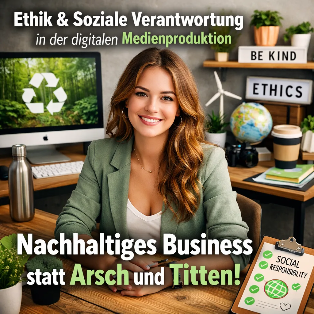Ethik und soziale Verantwortung in der digitalen Medienproduktion. Nachhaltiges Business statt Arsch und Titten! Inkl. 4 Tipps und Tricks