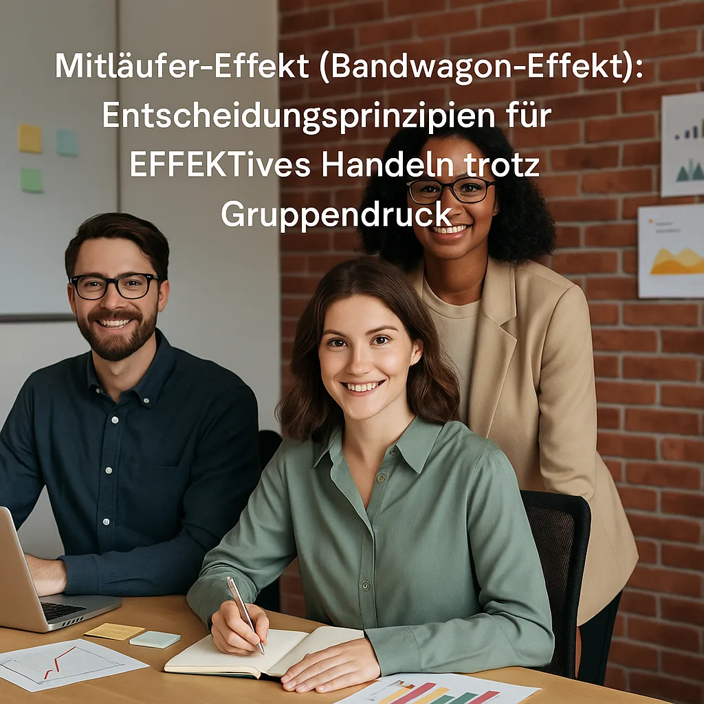 Mitläufer-Effekt (Bandwagon-Effekt) Entscheidungsprinzipien für EFFEKTives Handeln trotz Gruppendruck