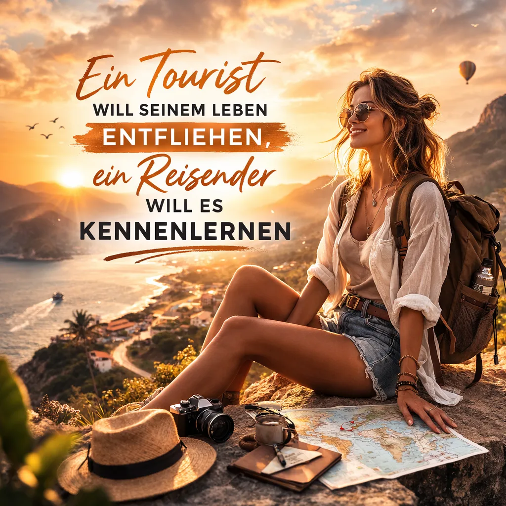 Ein Tourist will seinem Leben entfliehen, ein Reisender will es kennenlernen