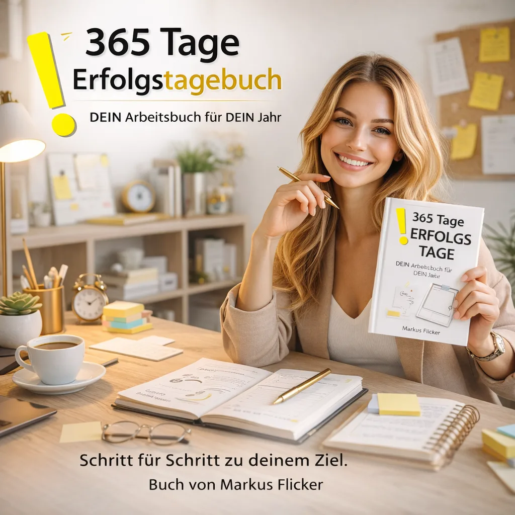 365 Tage Erfolgstagebuch DEIN Arbeitsbuch für DEIN Jahr Schritt für Schritt zu deinem Ziel. Buch von Markus Flicker