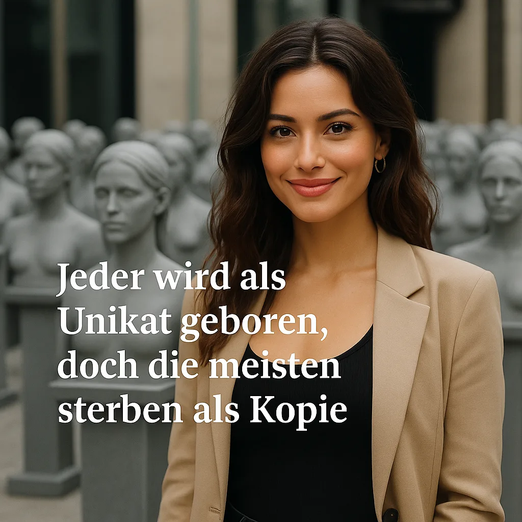 Jeder wird als Unikat geboren, doch die meisten sterben als Kopie