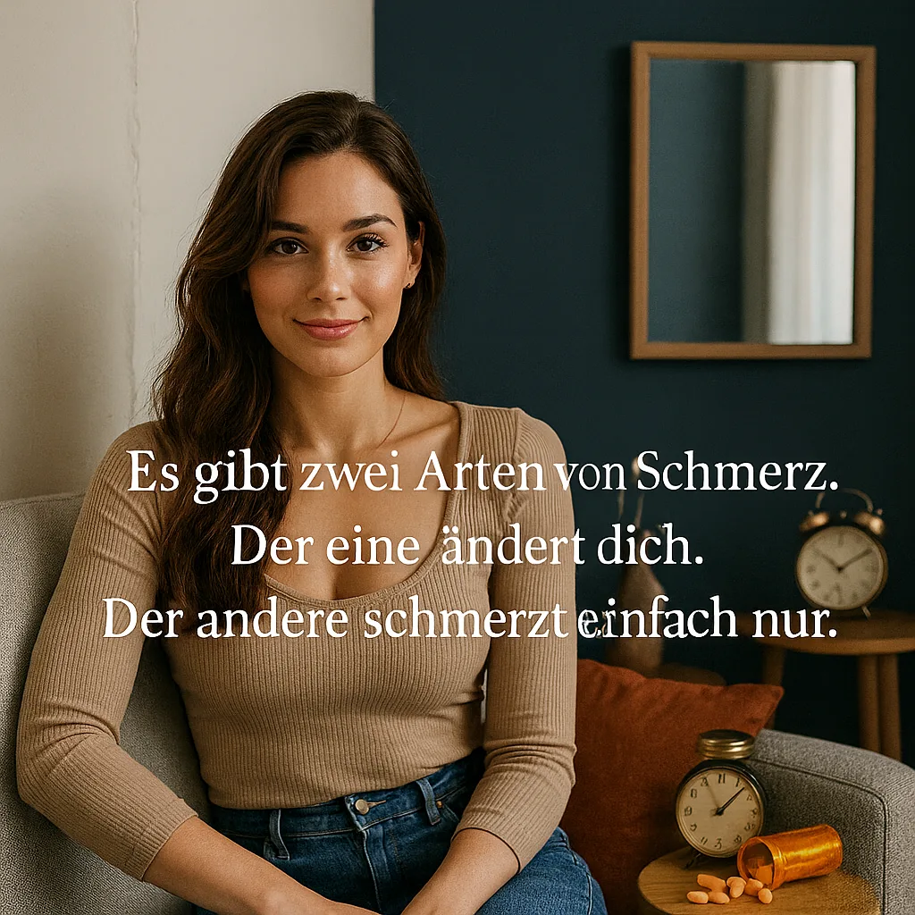 Es gibt zwei Arten von Schmerz. Der eine ändert dich. Der andere schmerzt einfach nur.