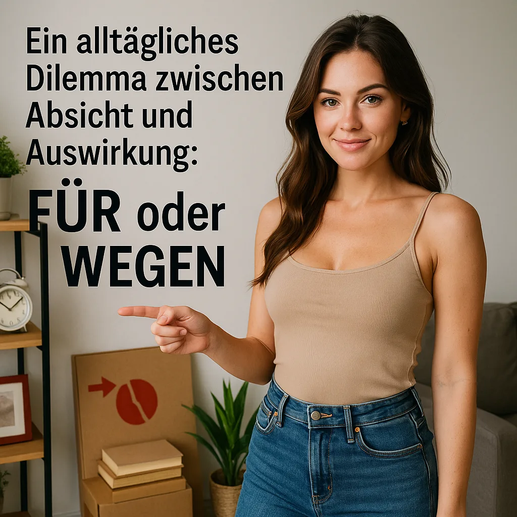 Ein alltägliches Dilemma zwischen Absicht und Auswirkung. Für oder wegen?