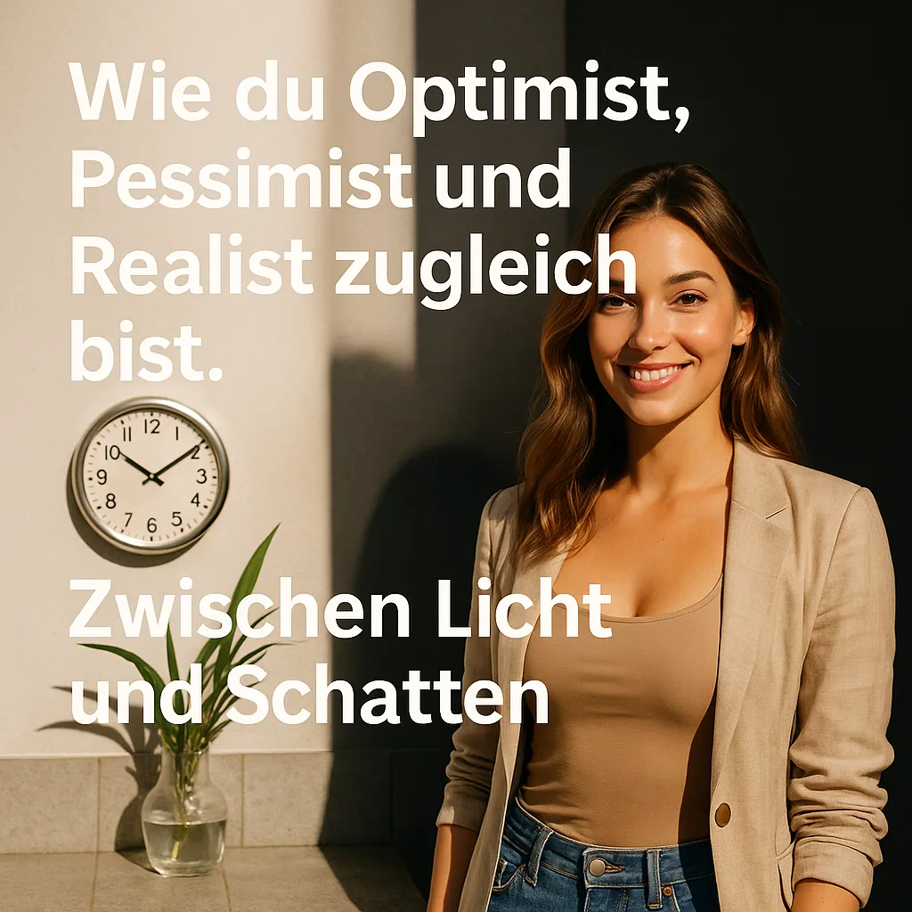 Wie du Optimist, Pessimist und Realist zugleich bist. Zwischen Licht und Schatten.