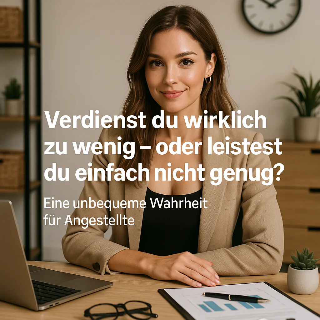 Verdienst du wirklich zu wenig – oder leistest du einfach nicht genug? Eine unbequeme Wahrheit für Angestellte inkl. 8 Inspirationen, Impulse, Strategien