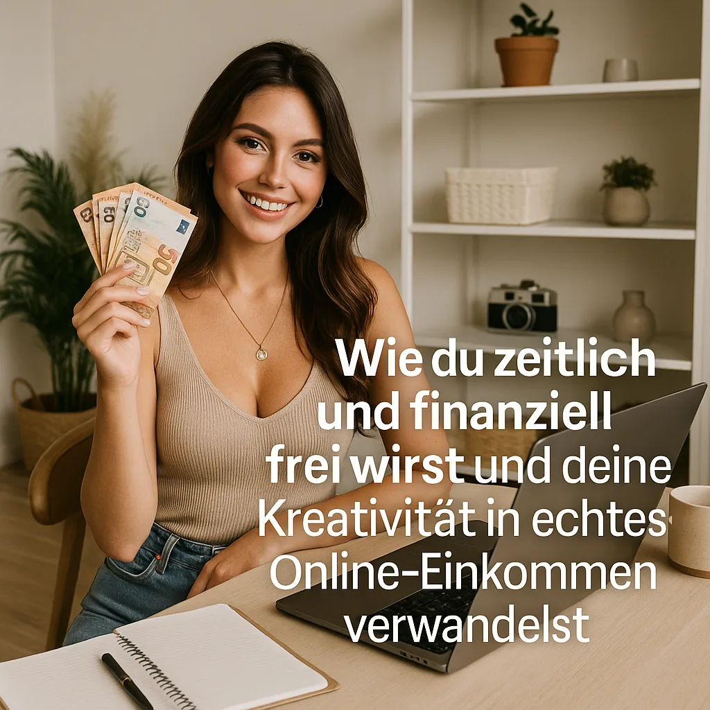 Wie du zeitlich und finanziell frei wirst und deine Kreativität in echtes Online-Einkommen verwandelst