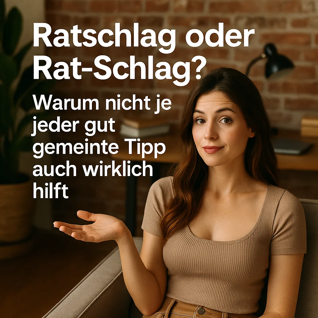 Ratschlag oder mit Rat erschlagen? Warum nicht jeder gut gemeinte Tipp auch wirklich hilft