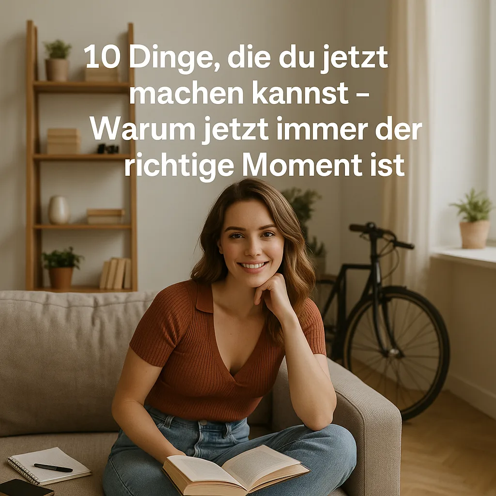 10 Dinge, die du jetzt machen kannst – Warum jetzt immer der richtige Moment ist