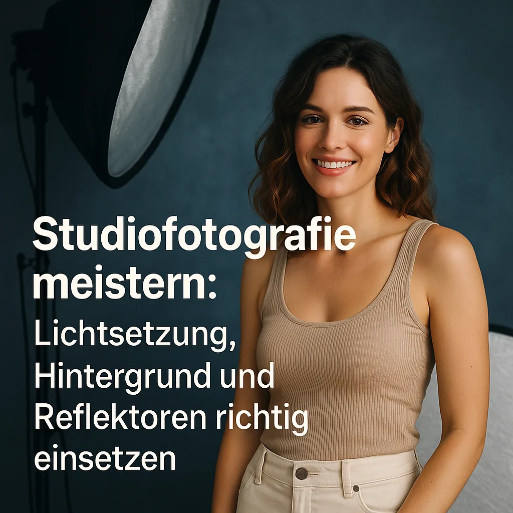 Studiofotografie meistern: Lichtsetzung, Hintergrund und Reflektoren richtig einsetzen