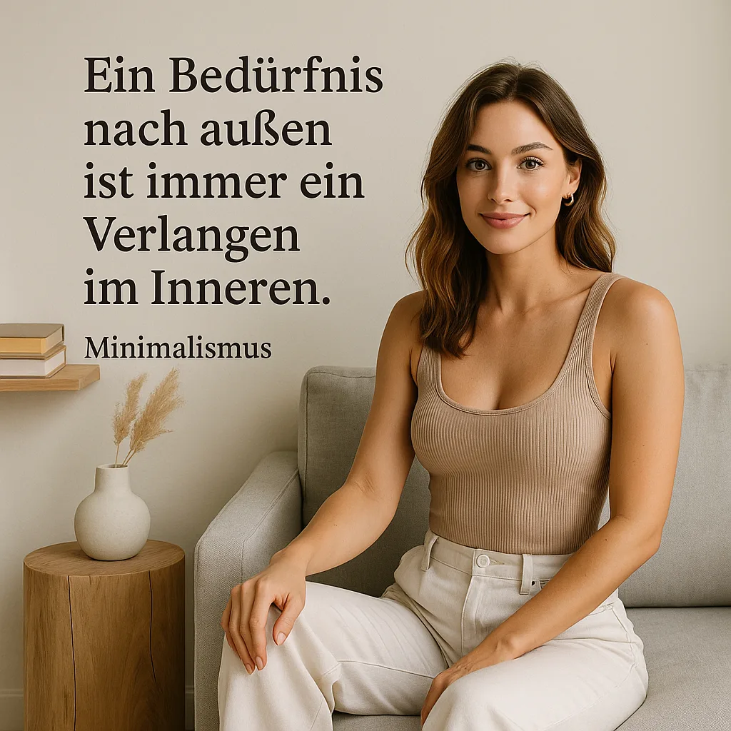 Ein Bedürfnis nach außen ist immer ein Verlangen im Inneren