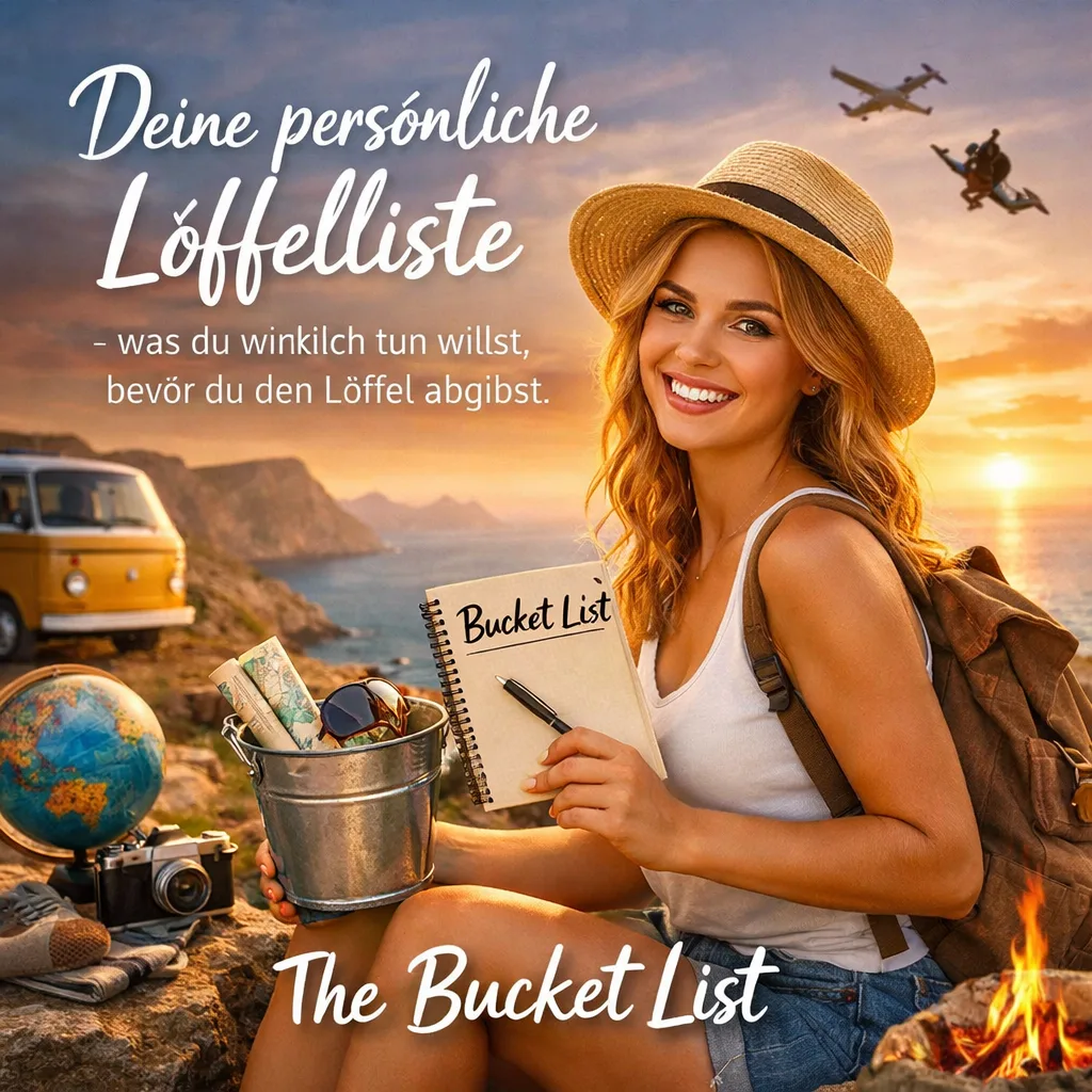 Deine persönliche Löffelliste – was du wirklich tun willst, bevor du den Löffel abgibst. The Bucket List Deine persönliche Löffelliste – was du wirklich tun willst, bevor du den Löffel abgibst. The Bucket List