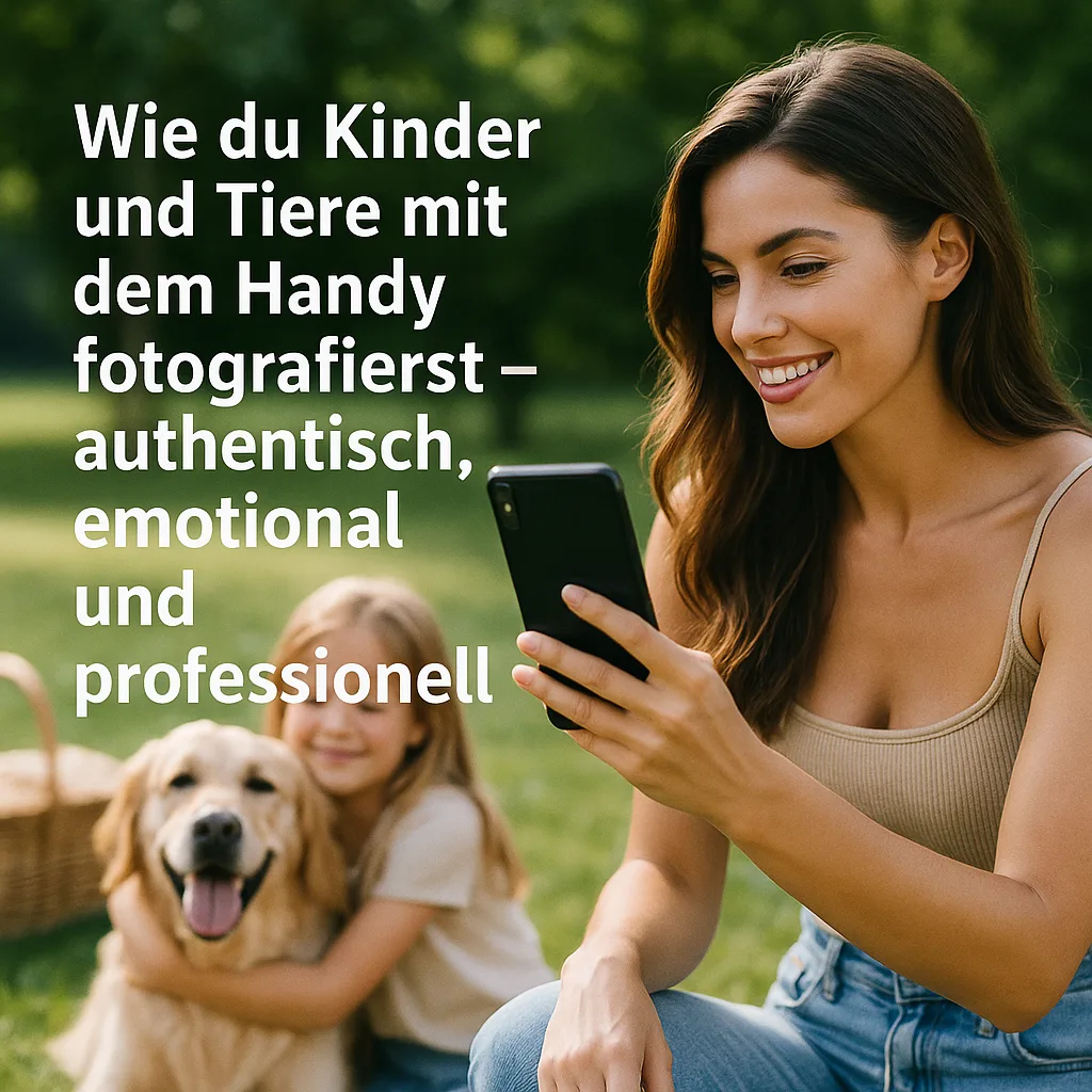 Wie du Kinder und Tiere mit dem Handy fotografierst – authentisch, emotional und professionell