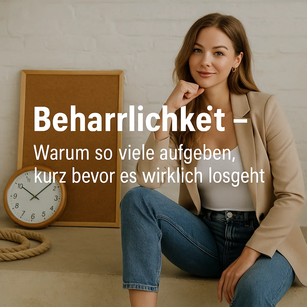 Beharrlichkeit – Warum so viele aufgeben, kurz bevor es wirklich losgeht