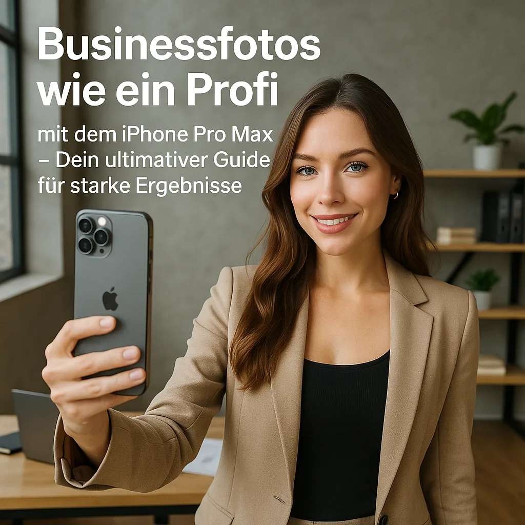Businessfotos wie ein Profi mit dem iPhone Pro Max – Dein ultimativer Guide für starke Ergebnisse