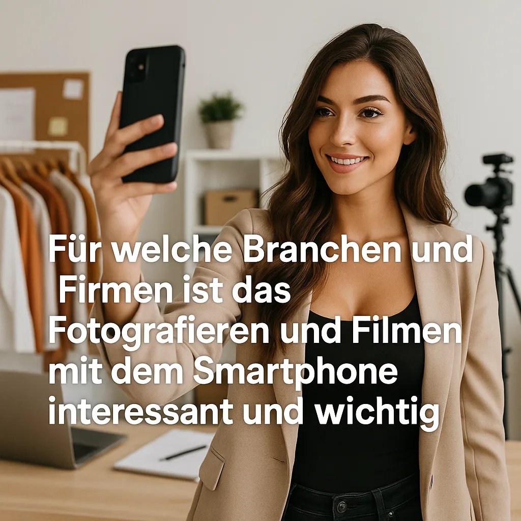 Für welche Branchen und Firmen ist das Fotografieren und Filmen mit dem Smartphone interessant und wichtig
