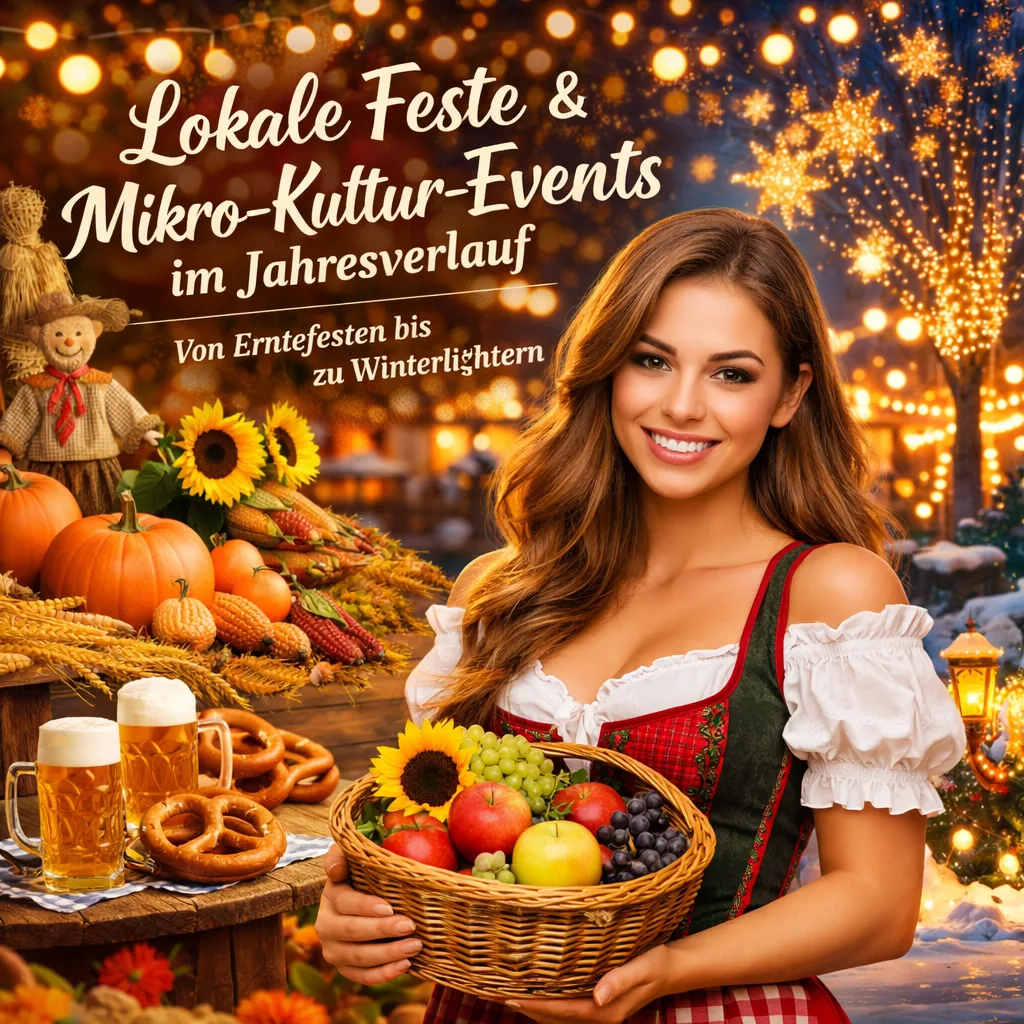 Lokale Feste & Mikro-Kultur-Events im Jahresverlauf – Von Erntefesten bis zu Winterlichtern.